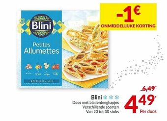 Intermarché Blini aanbieding