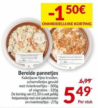 Intermarché Bereide pannetjes aanbieding