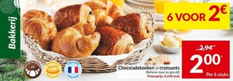 Intermarché Chocoladekoeken croissants aanbieding