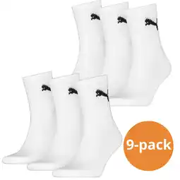 Decathlon Puma Sportsokken Wit 9 paar aanbieding