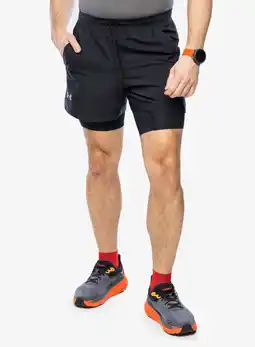 Decathlon Under Armour Launch 5 2in1 hardloopshort voor heren aanbieding