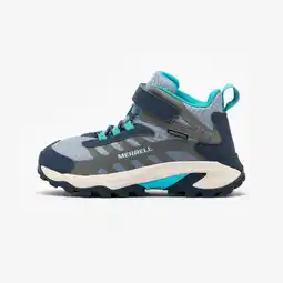 Decathlon Waterdichte wandelschoenen voor kinderen Moab Speed 2 blauw maat 29 tot 38 aanbieding