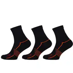 Decathlon STAPP Wandelsokken Quarter Active Outdoor Bamboe 3-pack Marine aanbieding