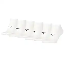 Decathlon Puma Sport Sneakersokken Light 6-pack Wit aanbieding