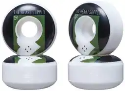 Decathlon Heart Supply Even 99A Skateboard Wielen 4-Pack - 50mm - Groen aanbieding
