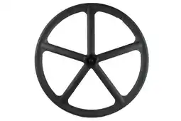 Decathlon Five Spoke Fixie Voorwiel - Mat Zwart aanbieding
