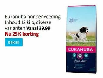 Intratuin Eukanuba hondenvoeding aanbieding