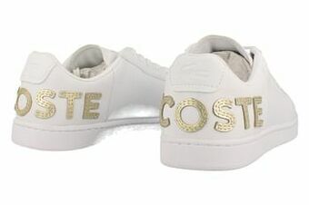 Berca Shoes Lacoste Veterschoen Dames Clean White Carnaby Evo - Wit aanbieding