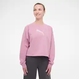 Decathlon Cropped sweater voor dames katoen roze aanbieding