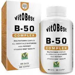 Decathlon B-50 Complex - 60 VitoBest plantaardige capsules aanbieding