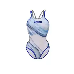 Decathlon Dames zwempak uit 1 stuk Arena Double Cross aanbieding