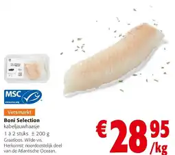 Colruyt Boni Selection kabeljauwhaasje aanbieding