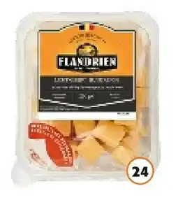 Colruyt Flandrien Licht gerijpt blokjes 200 g aanbieding