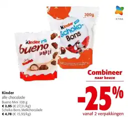 Colruyt Kinder Bueno Mini 108 g aanbieding