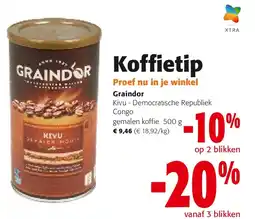 Colruyt Graindor Congo gemalen koffie 500 g aanbieding