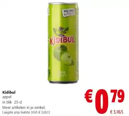 Colruyt Kidibul appel in blik 25 cl aanbieding