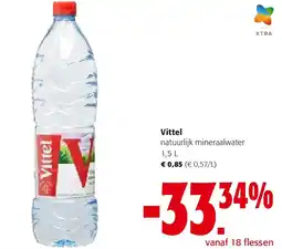 Colruyt Vittel natuurlijk mineraalwater 1,5 L aanbieding