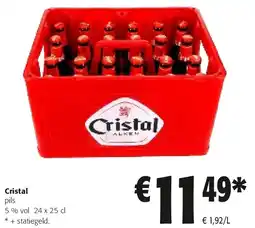 Colruyt Cristal pils aanbieding