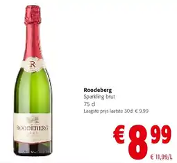 Colruyt Roodeberg Sparkling brut 75 cl aanbieding