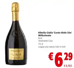 Colruyt Ribolla Gialla ‘Cuvée Biele Zôe’ Millesimato aanbieding