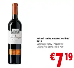 Colruyt Michel Torino Reserva Malbec 2023 aanbieding