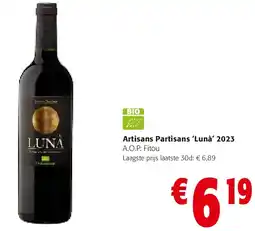 Colruyt Artisans Partisans ‘Lunà’ 2023 aanbieding