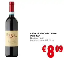 Colruyt Barbera d’Alba D.O.C. Bricco Moro 2024 aanbieding