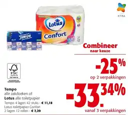 Colruyt Tempo 4 lagen 42 stuks aanbieding