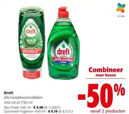 Colruyt Dreft Max Power 450 ml aanbieding