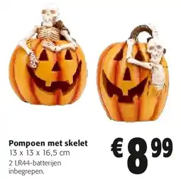 Colruyt Pompoen met skelet aanbieding