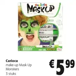 Colruyt Carioca make-up Mask Up Monsters 3 stuks aanbieding