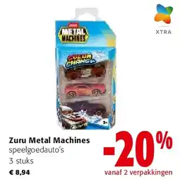 Colruyt Zuru Metal Machines speelgoedauto’s 3 stuks aanbieding