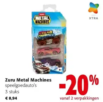 Colruyt Zuru Metal Machines speelgoedauto’s 3 stuks aanbieding