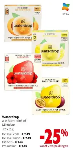 Colruyt Waterdrop Ice Tea Peach aanbieding