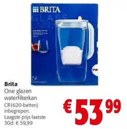 Colruyt Brita One glazen waterfilterkan aanbieding