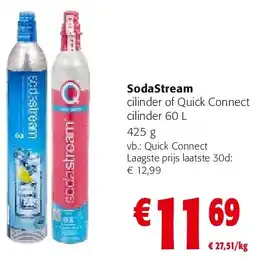 Colruyt SodaStream cilinder of Quick Connect cilinder 60 L aanbieding