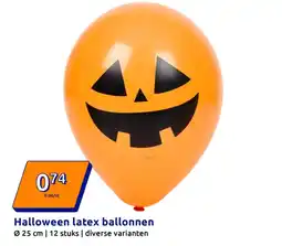 Action Halloween latex ballonnen aanbieding