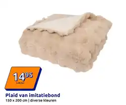 Action Plaid van imitatiebond aanbieding