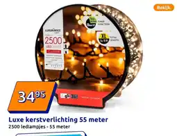 Action Luxe kerstverlichting 55 meter aanbieding
