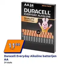 Action Duracell Everyday Alkaline batterijen aanbieding