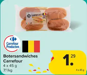 Carrefour Botersandwiches Carrefour aanbieding