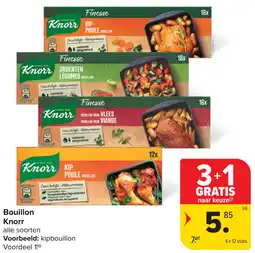 Carrefour Bouillon Knorr aanbieding