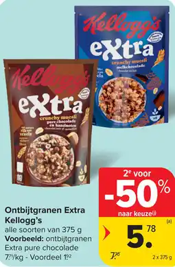Carrefour Ontbijtgranen Extra Kellogg's aanbieding