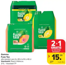 Carrefour Gamma Fuze Tea aanbieding