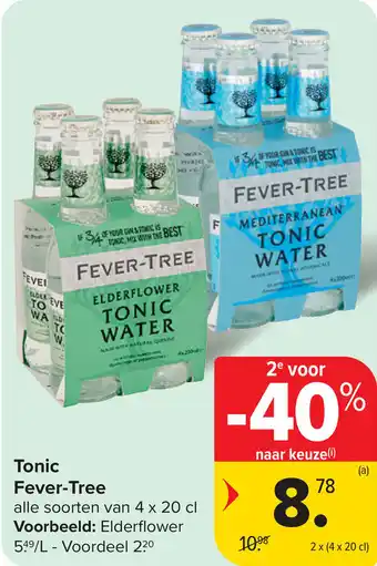 Carrefour Tonic Fever Tree aanbieding