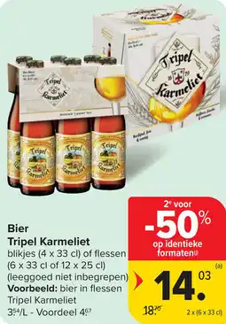 Carrefour Bier Tripel Karmelic aanbieding
