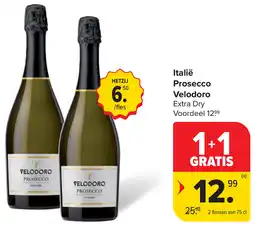 Carrefour Italië Prosecco Velodoro aanbieding