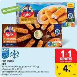 Carrefour Fish sticks Iglo aanbieding