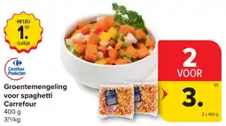 Carrefour Groentemengeling voor spaghetti Carrefour aanbieding