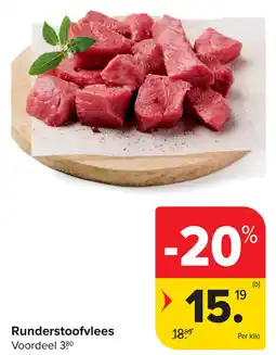 Carrefour Runderstoofvlees aanbieding
